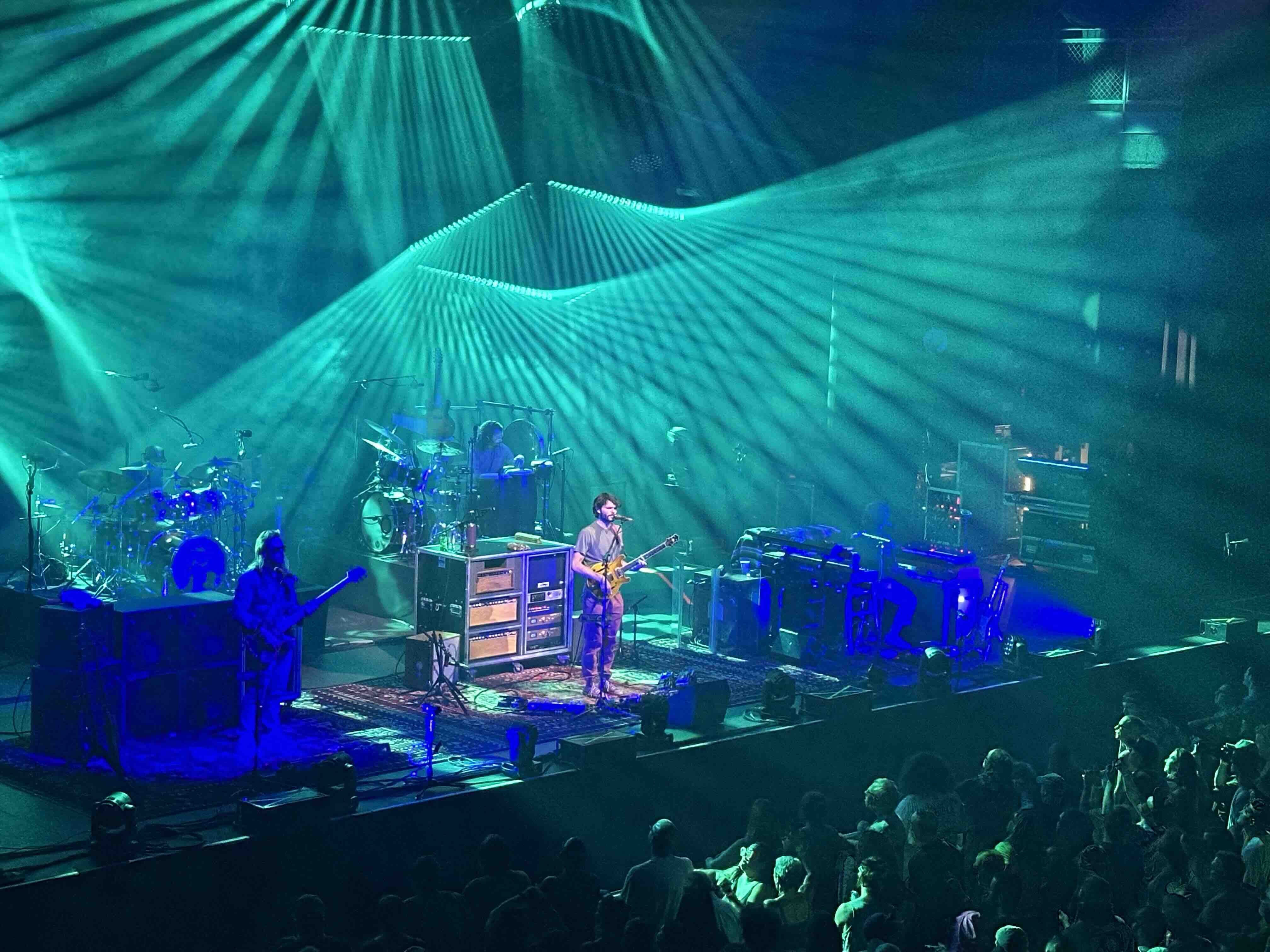Goose performing live with stage lighting